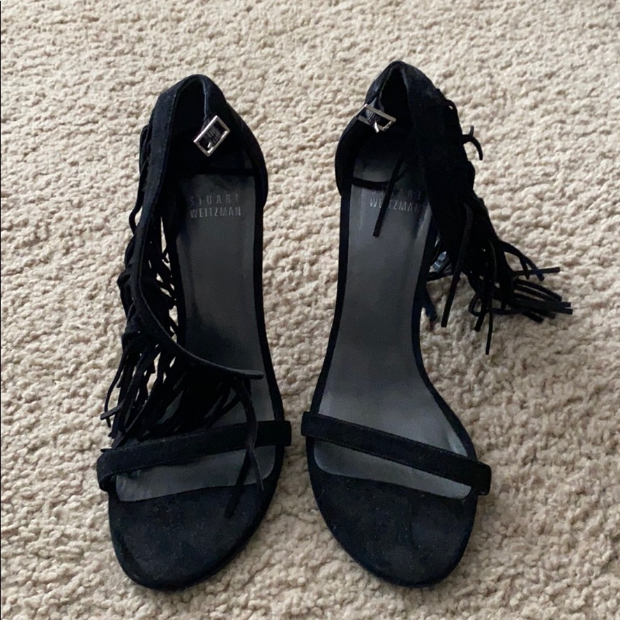 ++Stuart Weitzmam “Love Fringe” High-Heels++